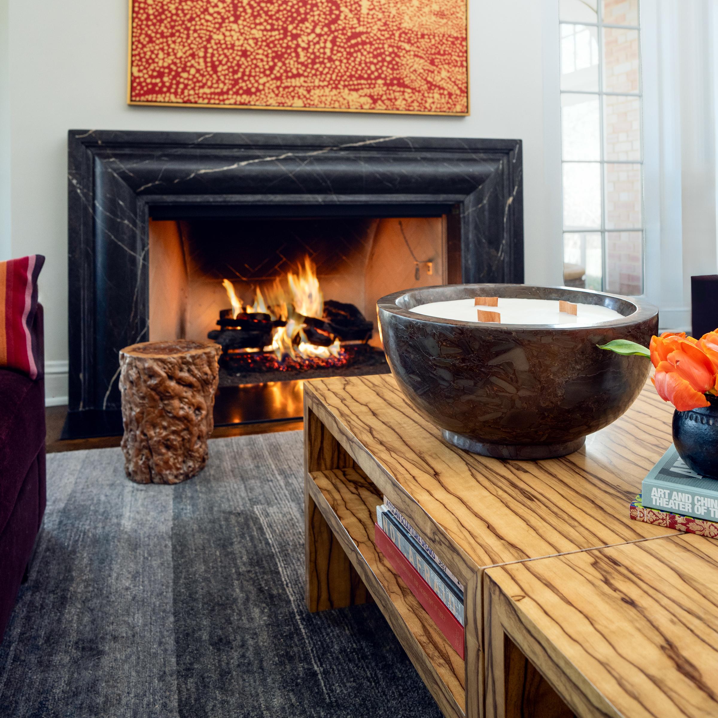 XXIe siècle et contemporain Table d'appoint chinoise en bois de ronce en vente