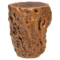 Chinese Burlwood Side Table