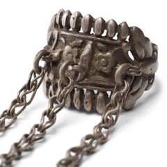 Chinese Butterflies & Blossoms Charm Ring, c. 1900