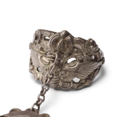 Chinese Butterfly & Gourd Charm Ring, c. 1900