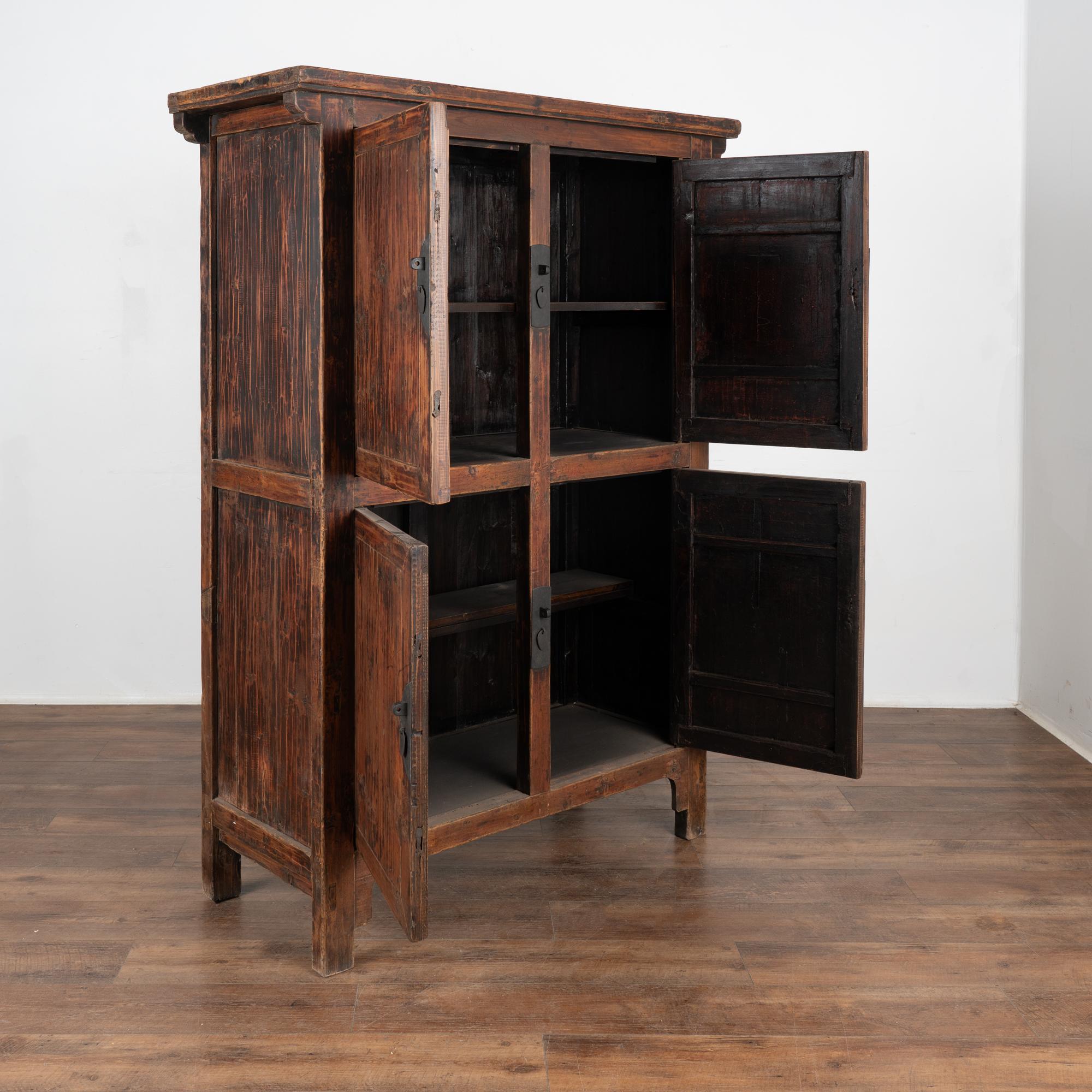 Chinese Export Chinese Cabinet Armoire, circa 1860-80 For Sale