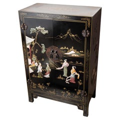 Chinese cabinet inlaid with semi-precious stones