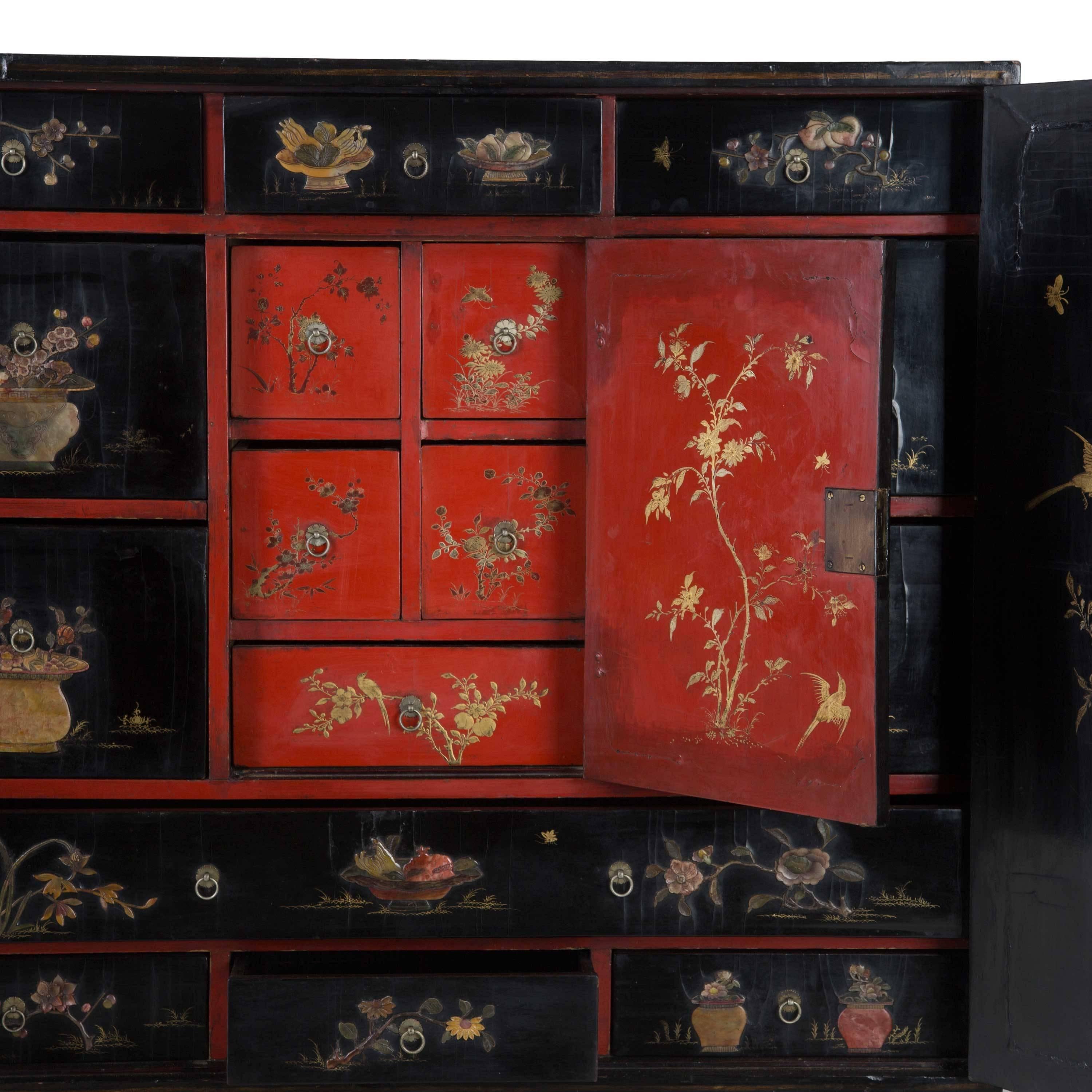 19th Century Chinese Cabinet on Stand