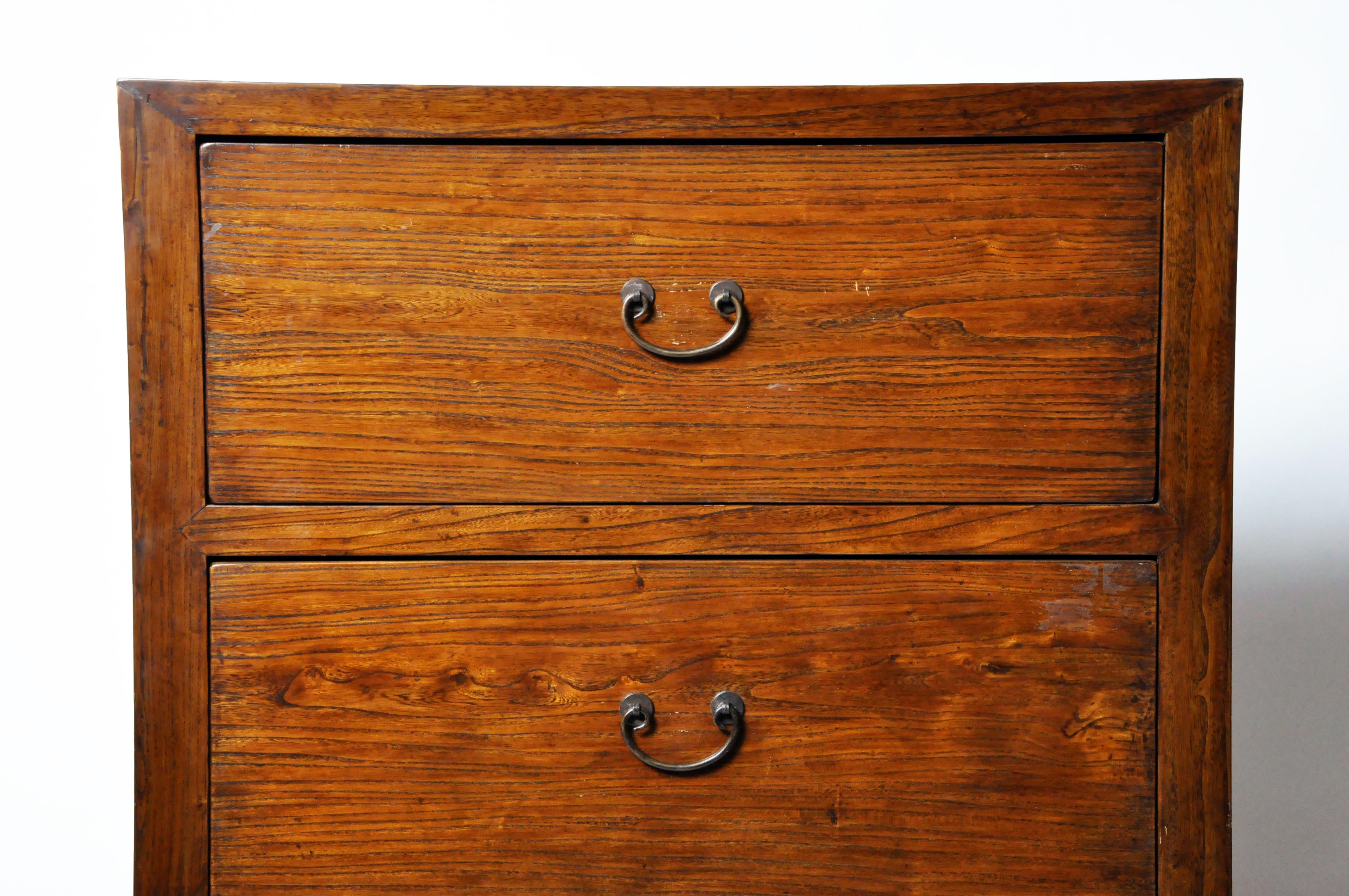 Elm Chinese Cabinet with Four Drawers