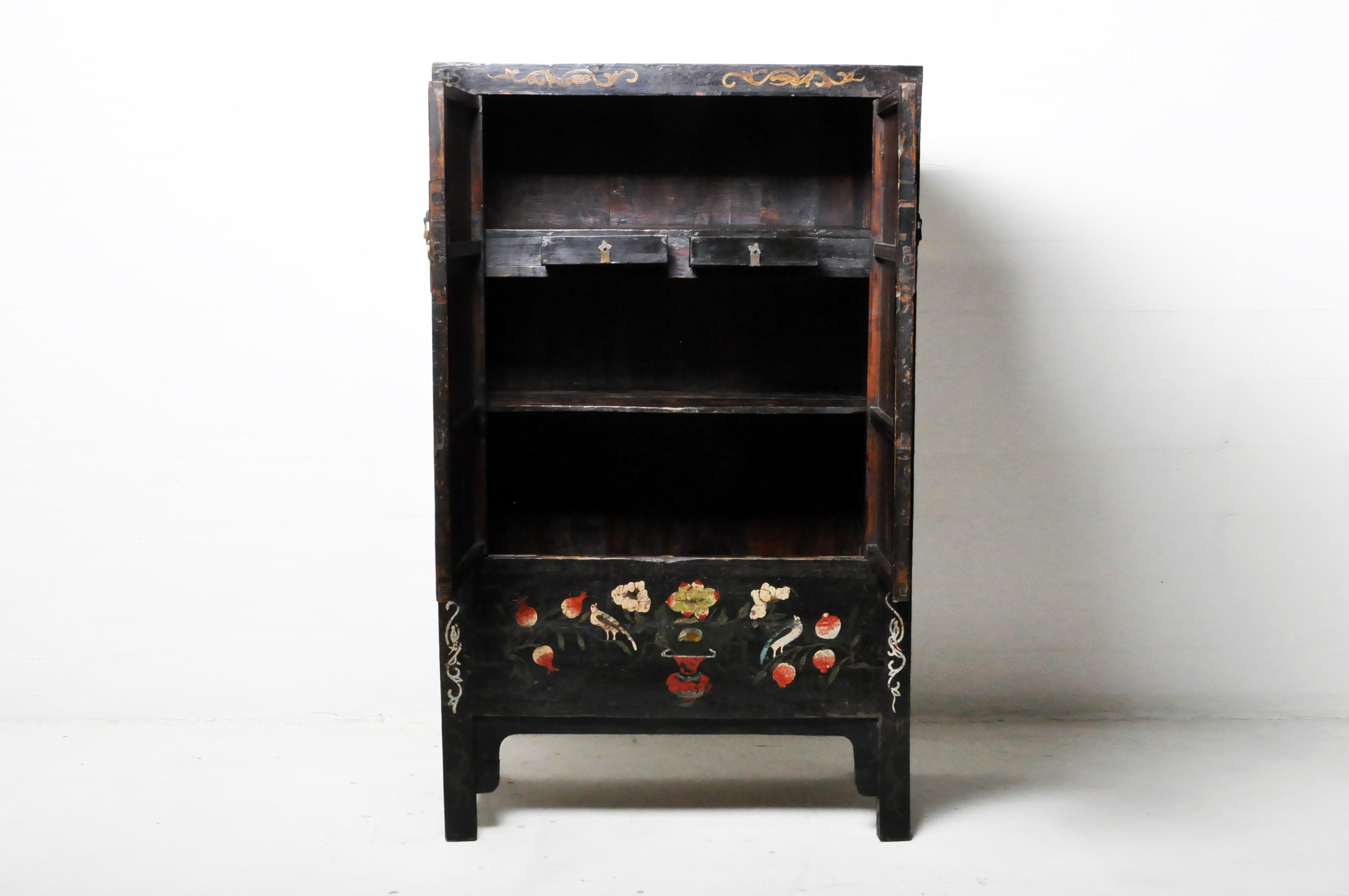 20th Century Chinese Cabinet with Two Drawers and Shelves