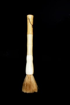 Chinese Calligraphy Brush Bone Handle