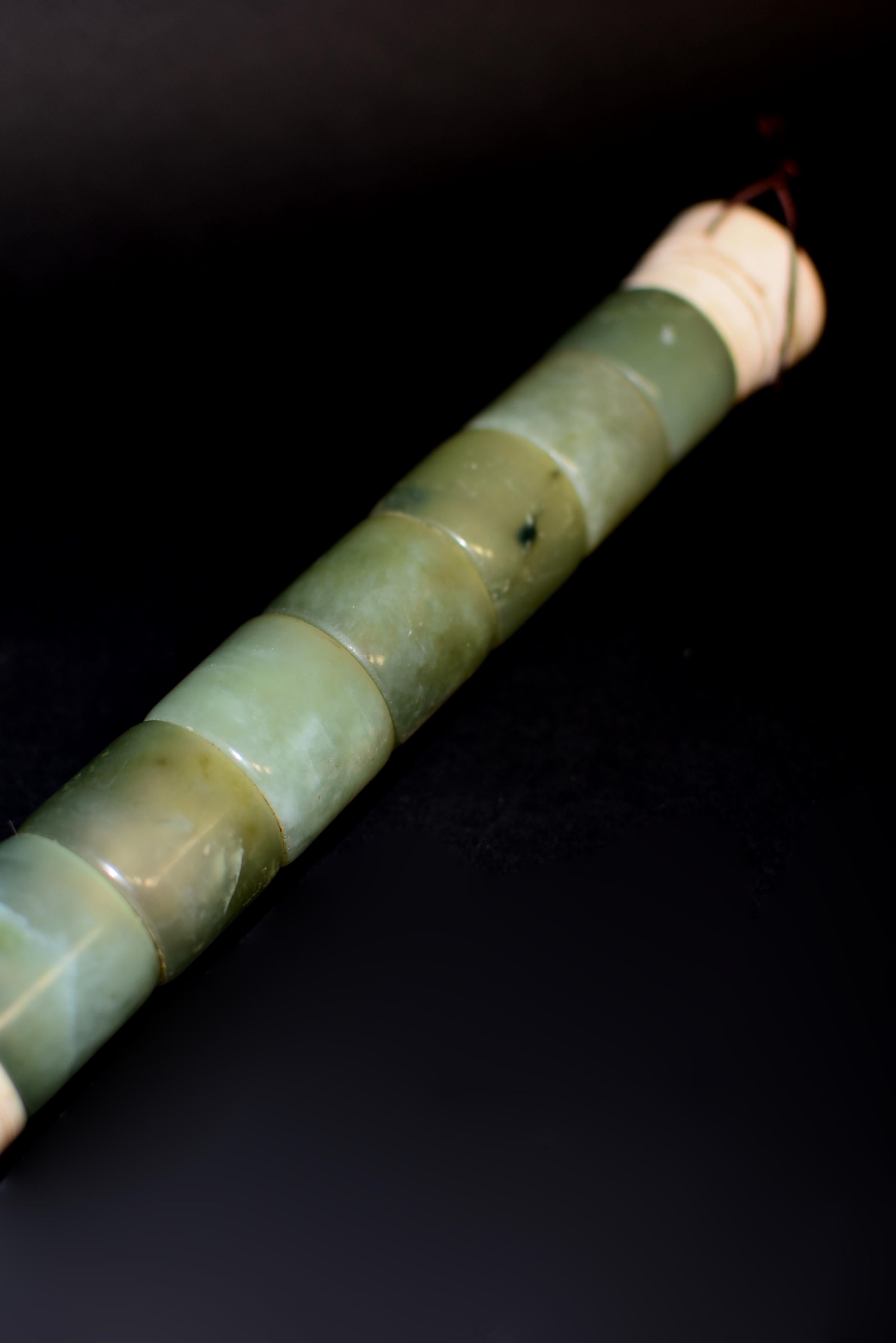 Chinese Calligraphy Brush Jade Archer's Rings Extra Large 17