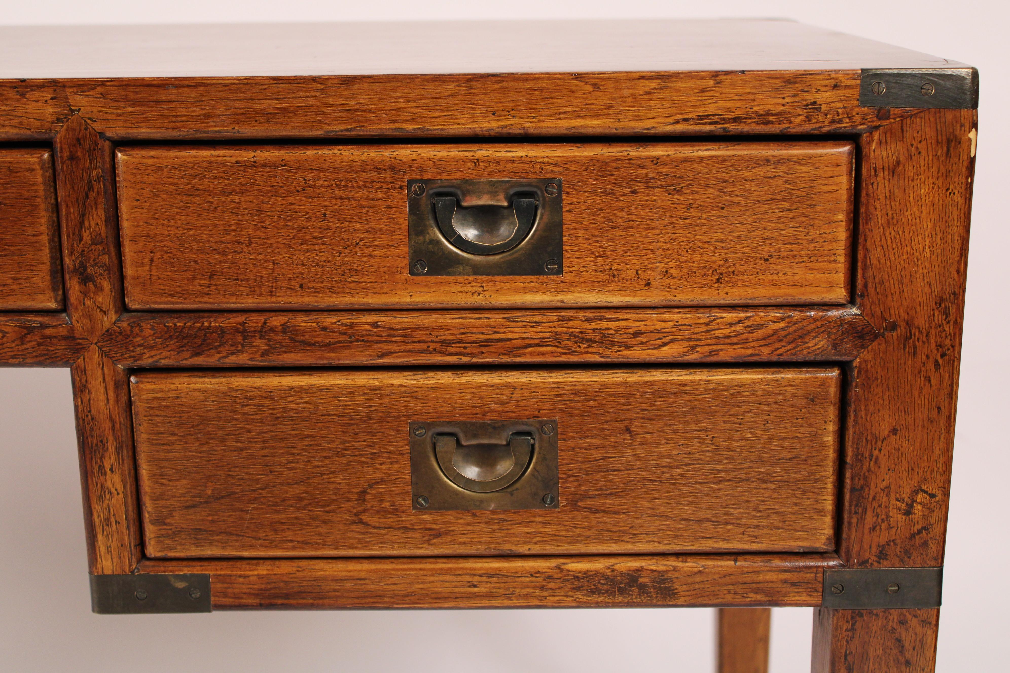 Chinese Campaign Style Elm Wood Desk 5
