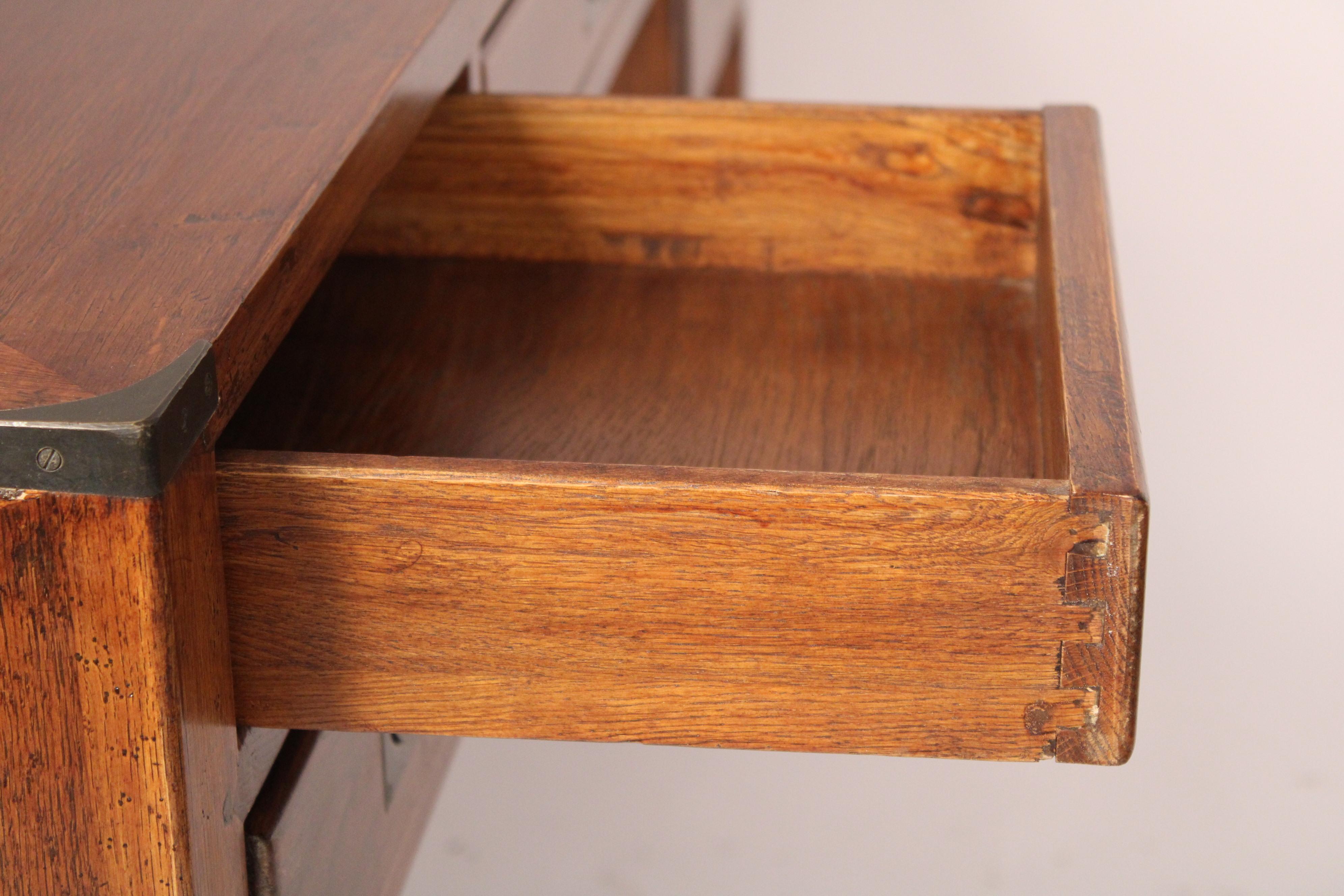 Chinese Campaign Style Elm Wood Desk 8