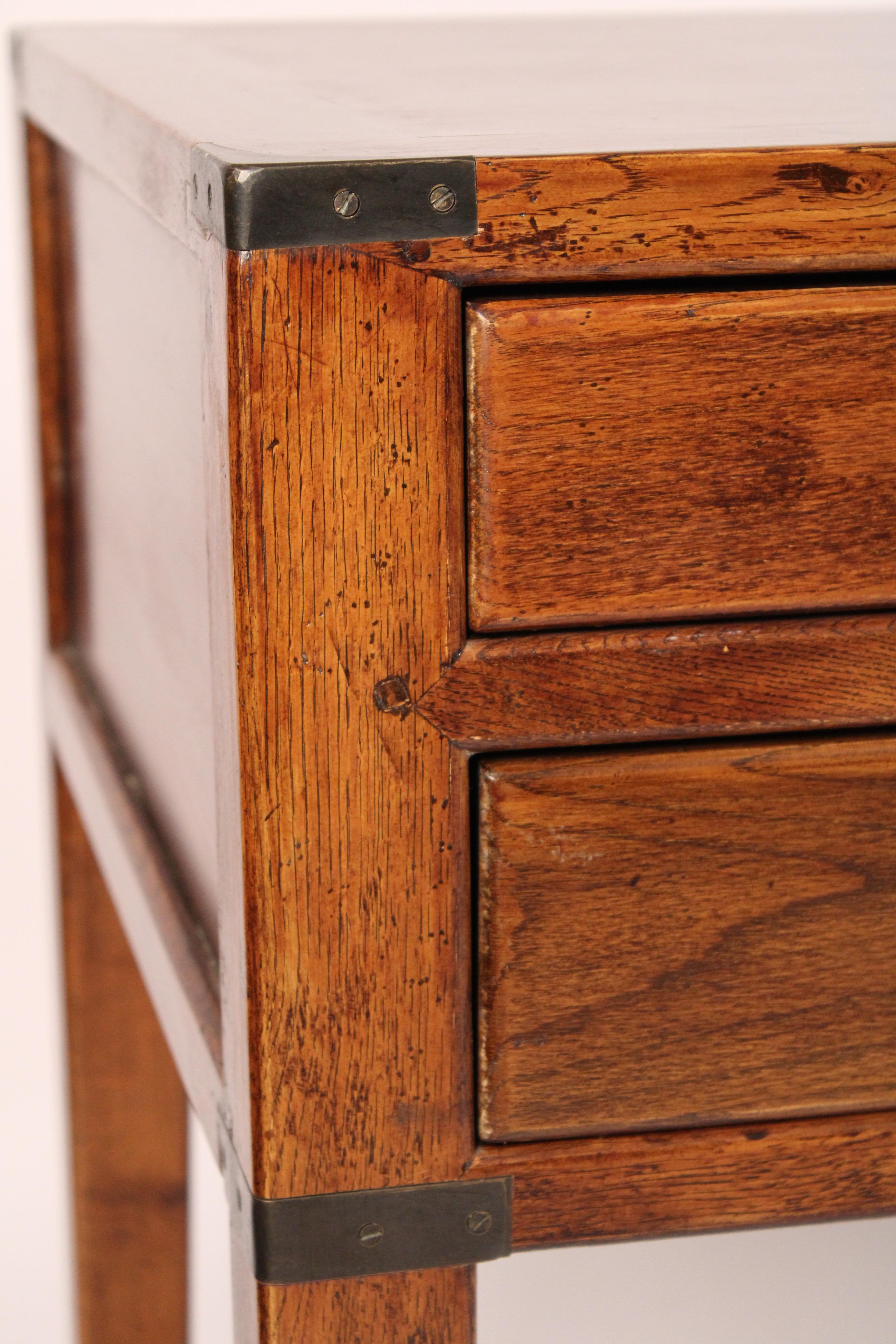 Chinese Campaign Style Elm Wood Desk 4
