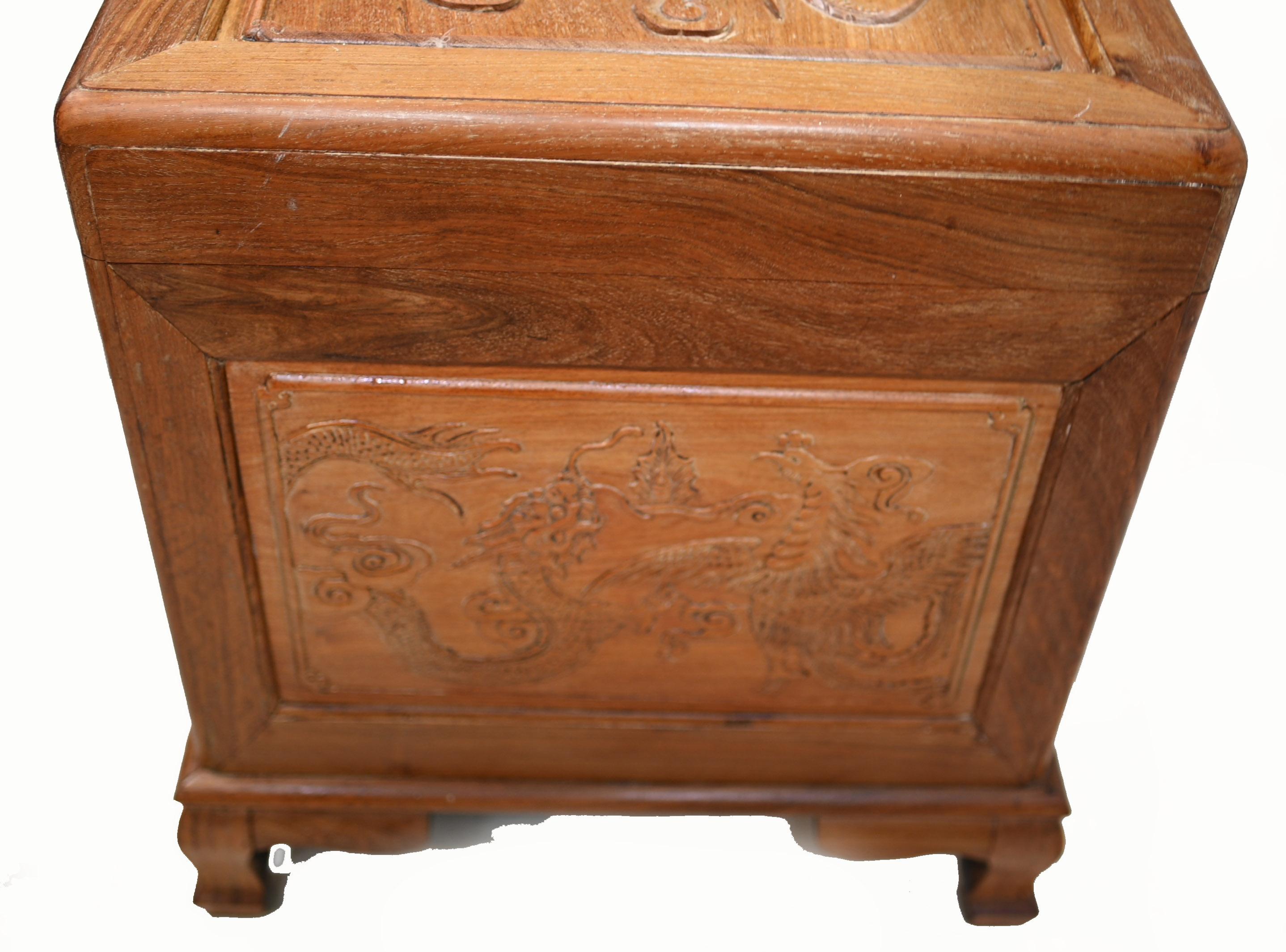 Collectable antique Chinese camphor chest or trunk
We date this to circa 1930 and features profuse carving to the front
Viewing by appointment
Offered in great shape ready for home use right away
We ship to every corner of the planet.
     