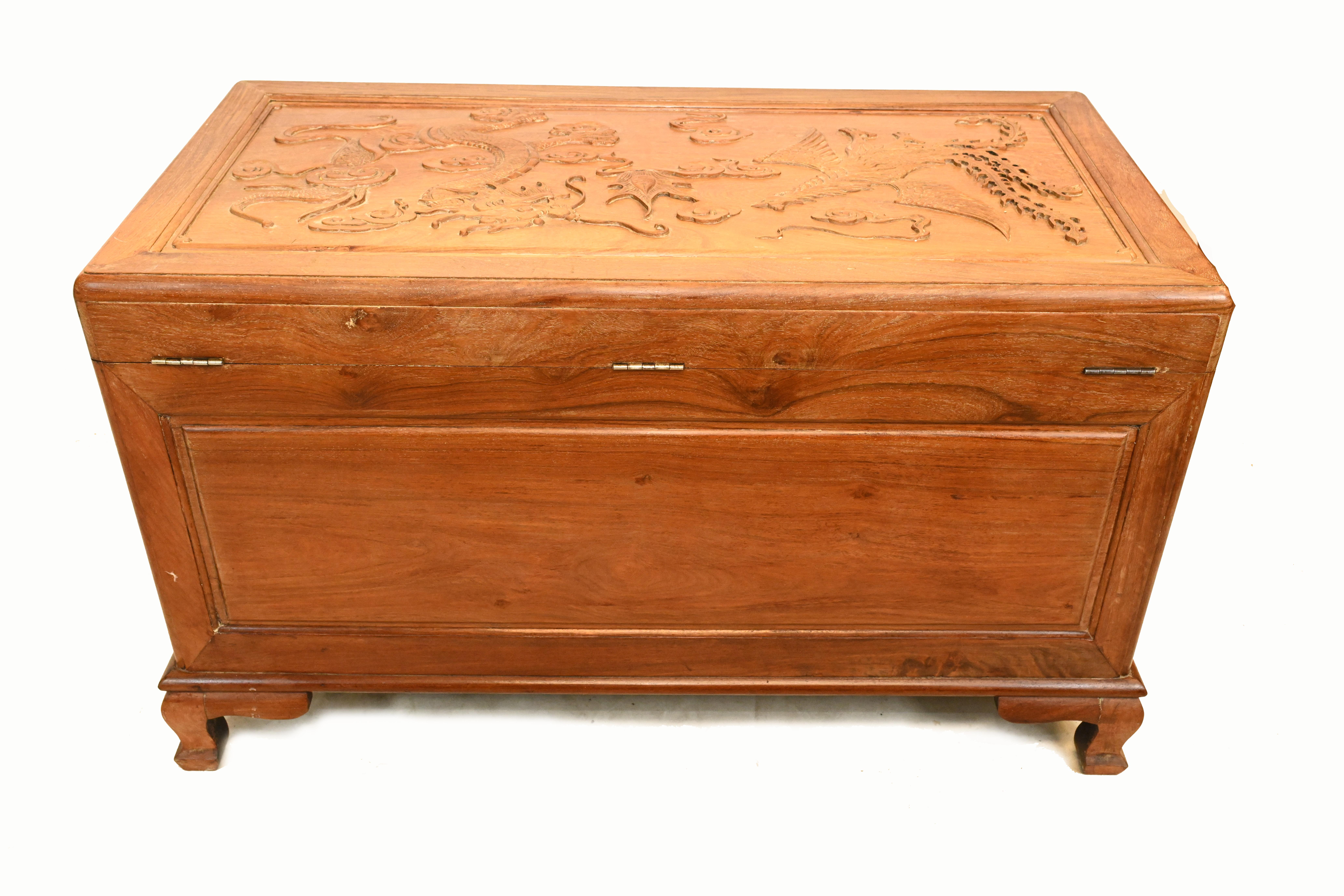 Chinese Camphor Chest Antique Trunk, 1930 3
