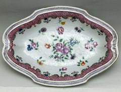 Chinese Canton Porcelain Famille Rose Cabinet Plate Charger Qianlong Dynasty 18C