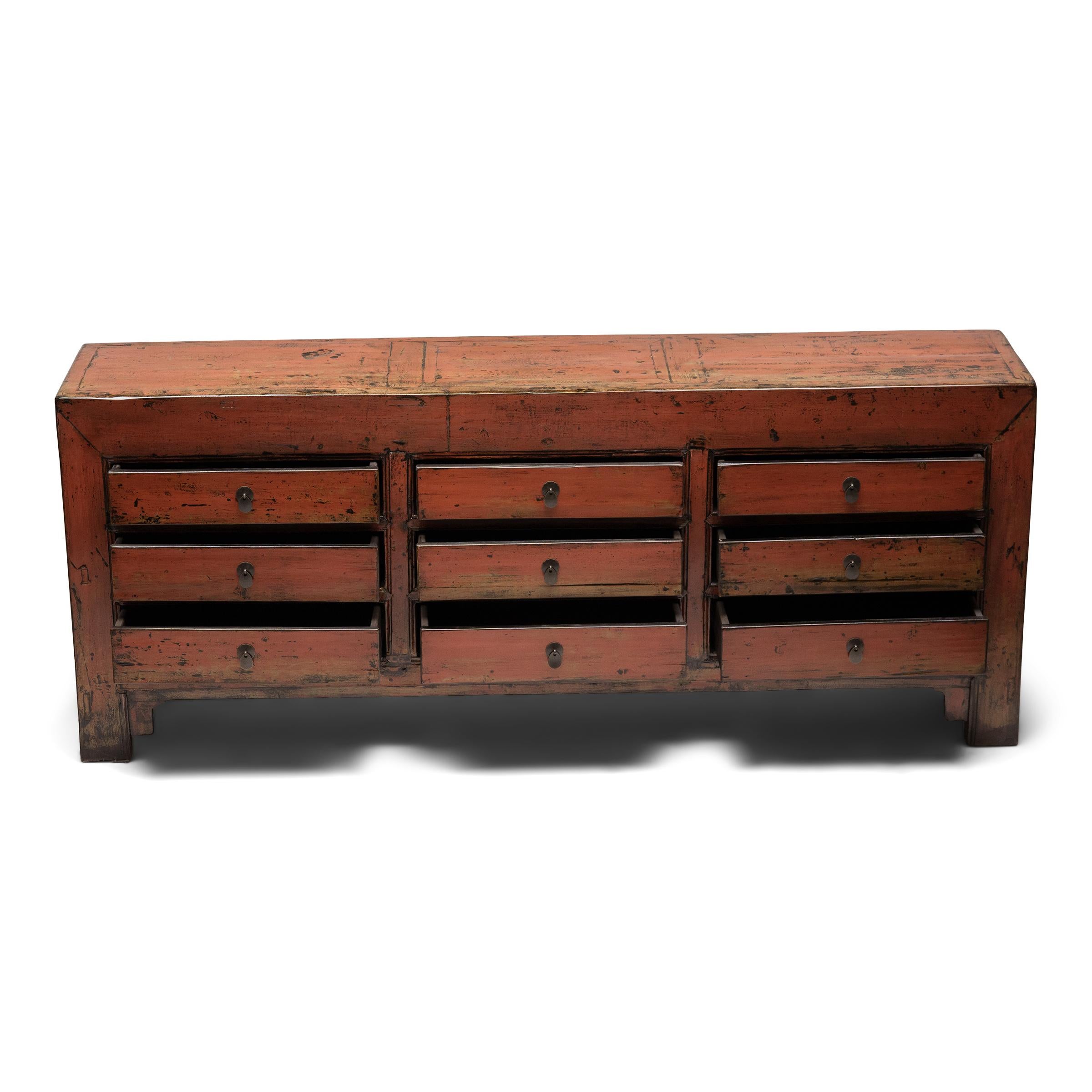 Chinesischer Karneol Keeper's Coffer aus Karneol, um 1850 (Lackiert) im Angebot