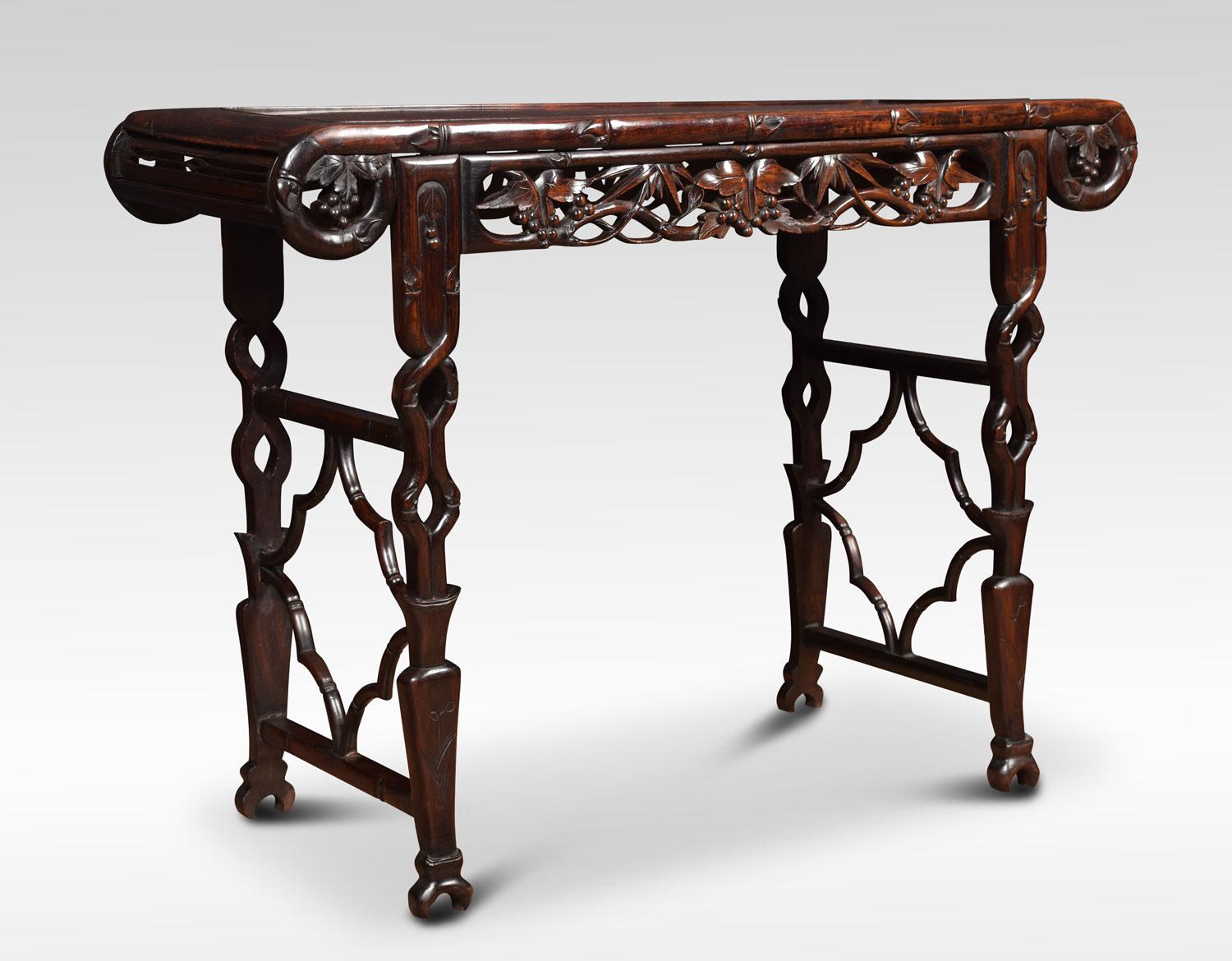 19th Century Chinese Carved Alter Table For Sale