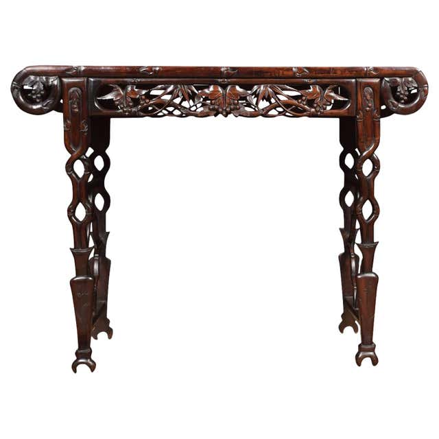 Chinese Root Carved Table For Sale at 1stDibs | root carving tea table