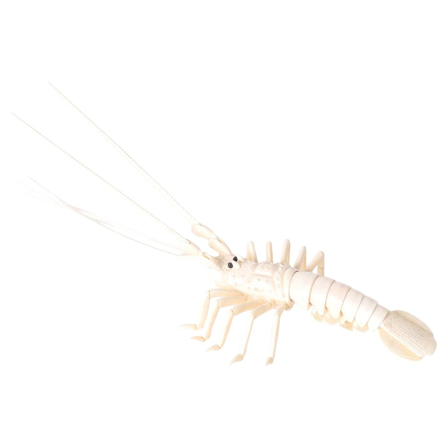 Chinese Carved Bone Lobster