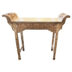 Chinese Carved Bone Overlay Altar Table