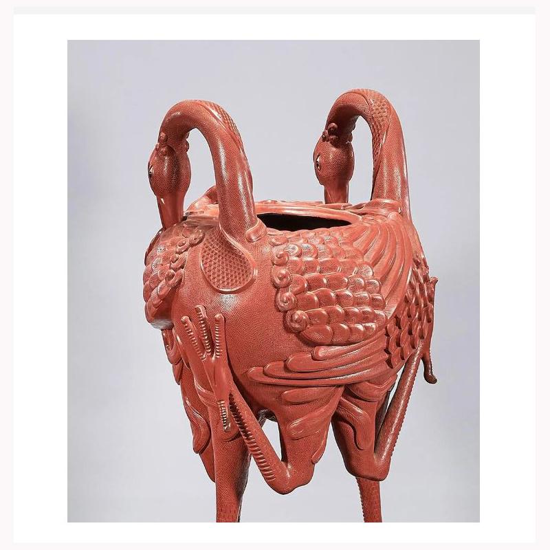 Chinese Carved Cinnabar Planter For Sale 1