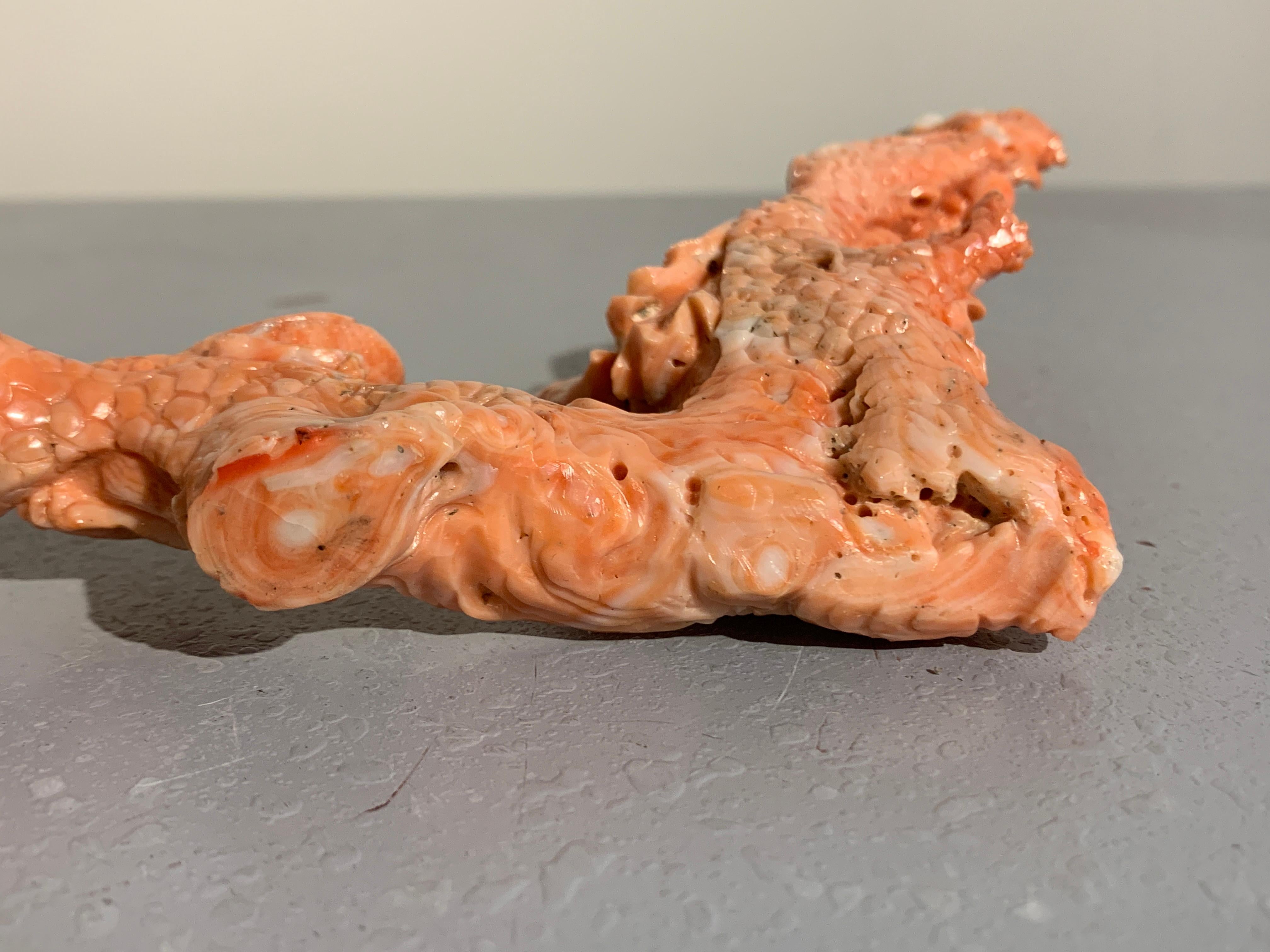 Chinese Carved Coral Figure of Shou Lao, Early 20th Century For Sale 2