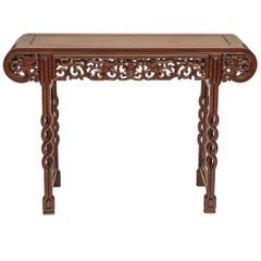 Antique Chinese Carved Hardwood Alter Table