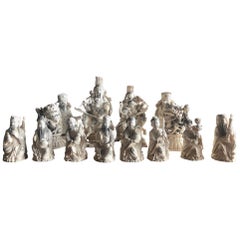 Chinese Carved Figurines, Hong Kong, circa 1950