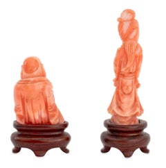 Chinese Carved Jade and Coral Sculptures, 4