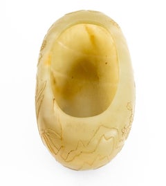 Chinese Carved Jade Brush Washer