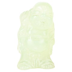 Sculpture bouddhiste chinoise de Bouddha en jade sculpté 