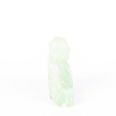 Sculpture de Bouddha en jade sculpté chinois du 19ème siècle Qing