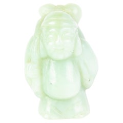 Chinese Carved Jade Buddha Sculpture 19th Century Qing