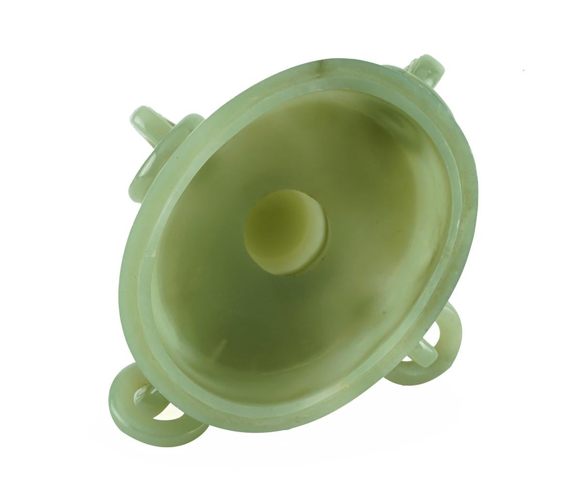 Chinese Carved Jade Urn with Lid 7