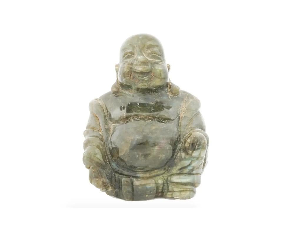 jade laughing buddha statue