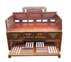 Chinese Carved / Lacquered Sofa circa 1900