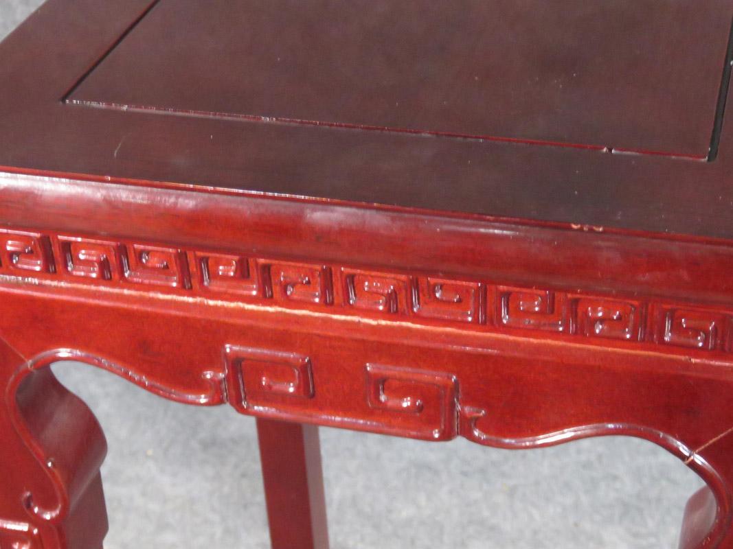 Chinese Carved Mahogany Plantstand Pedestal, C1920 For Sale 1