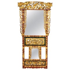 Miroir sculpté chinois