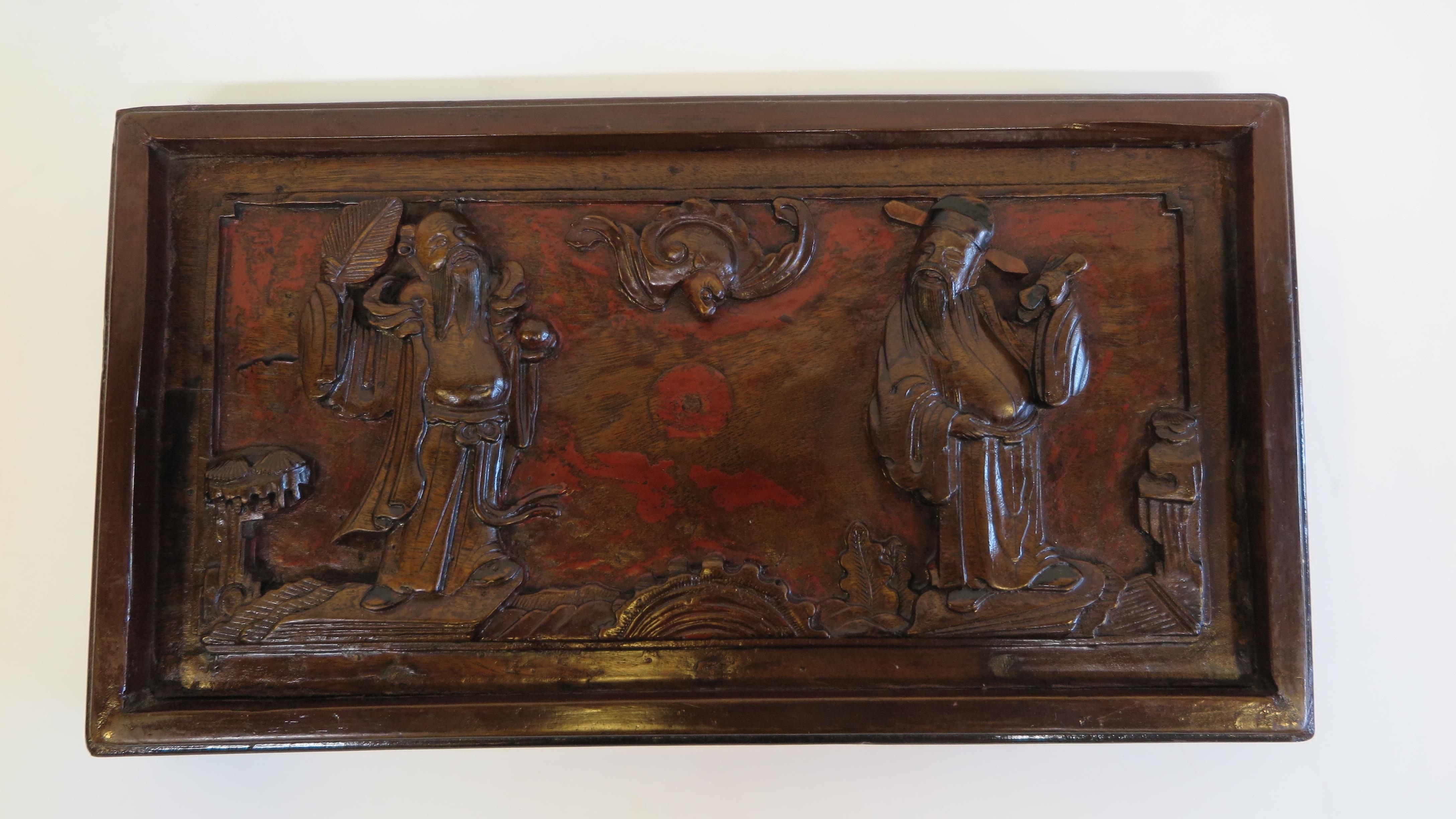 Chinese Carved Panel Board For Sale 2