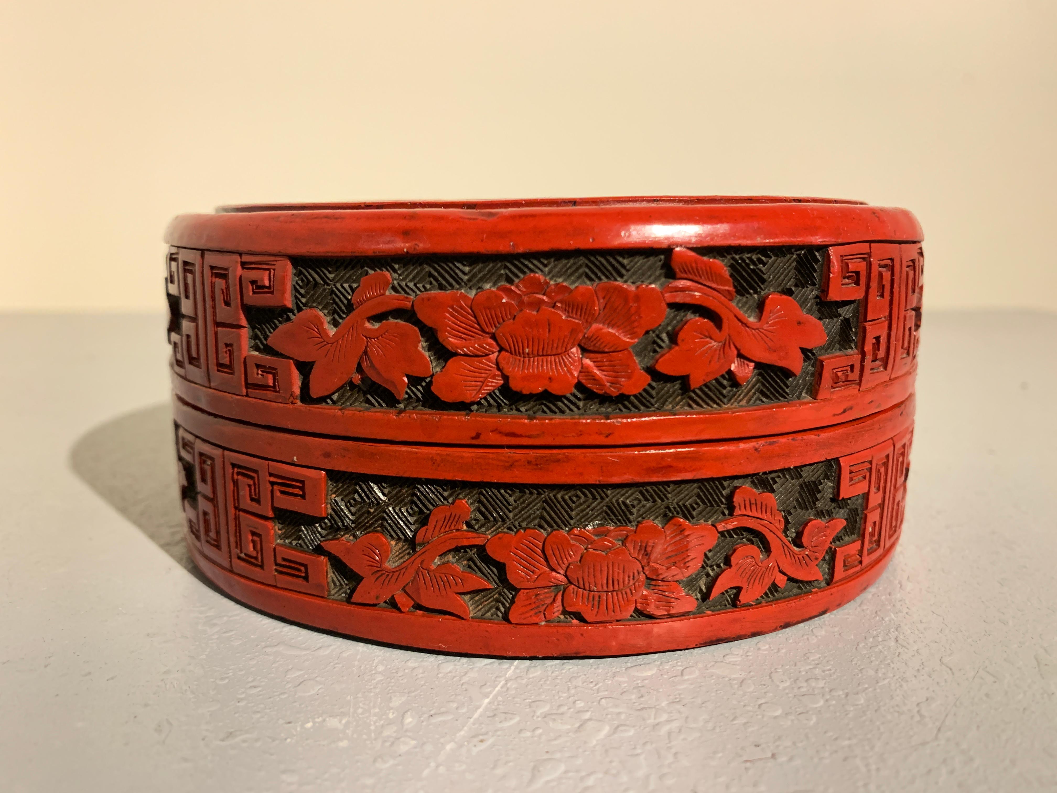 Chinese Carved Polychrome Lacquer 
