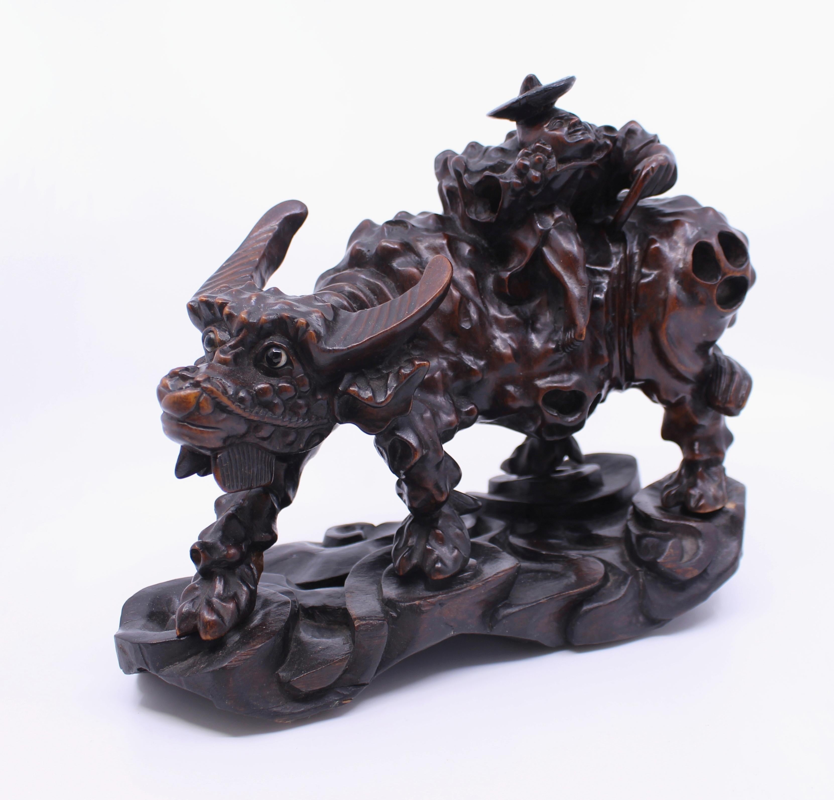 Chinese carved rootwood 19th c. Sculpture


Measures: Width 24 cm 9 1/2 in

Depth 11 cm 4 1/4 in

Height 20 cm 8 in
 

Period Late 19th c., Chinese

Composition carved rootwood

Condition Offered in good condition. Nice aged patina.