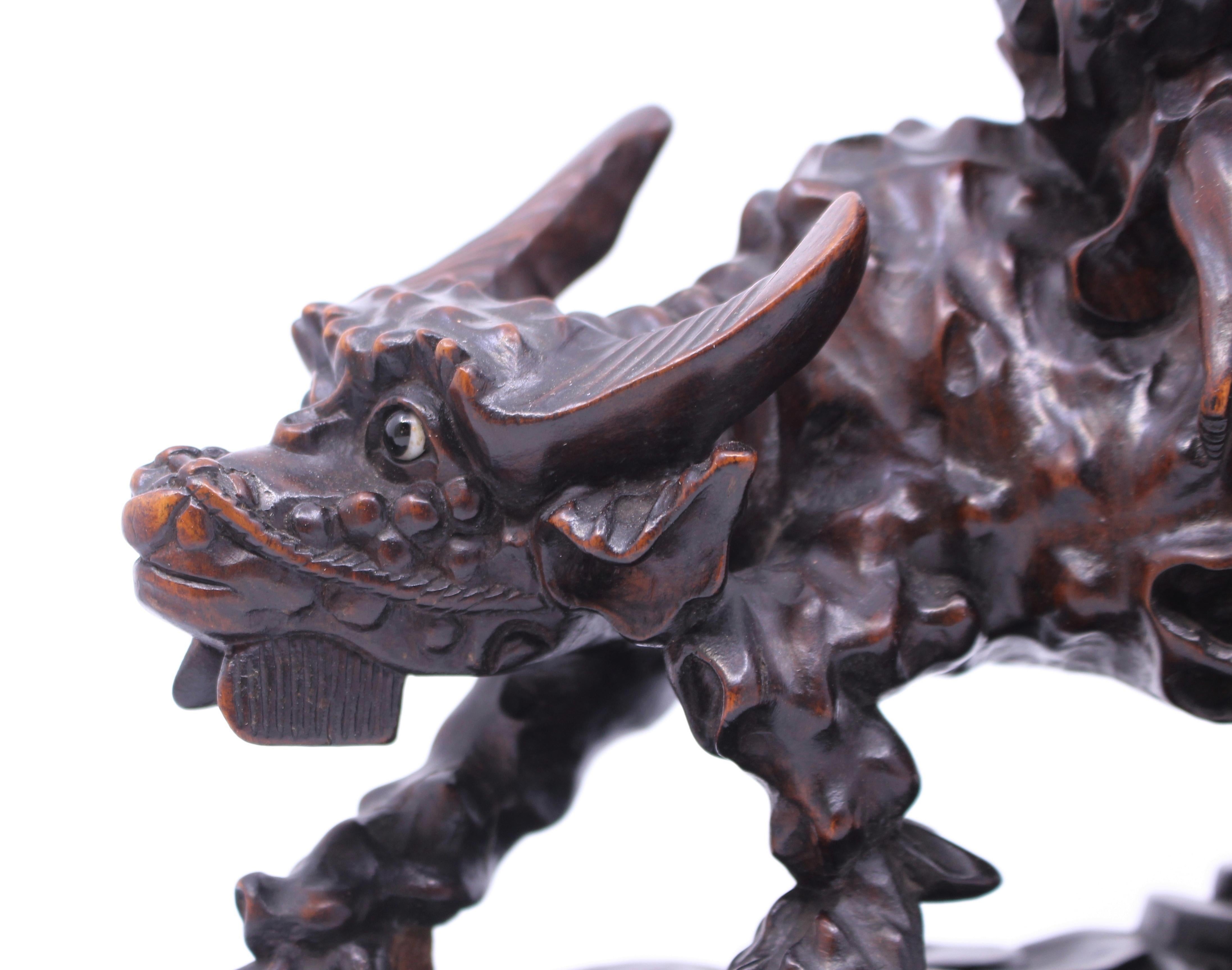 Chinese Carved Rootwood 19th C. Sculpture For Sale 3
