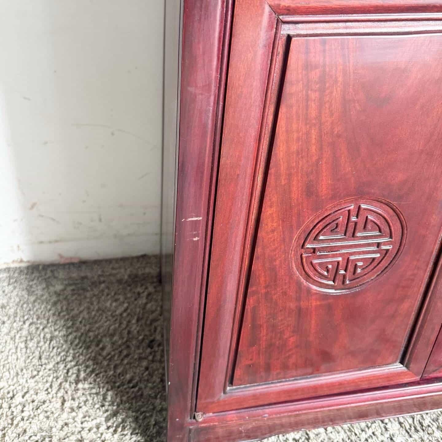 Consola de altar china tallada en palisandro en Bueno estado para la venta en Delray Beach, FL