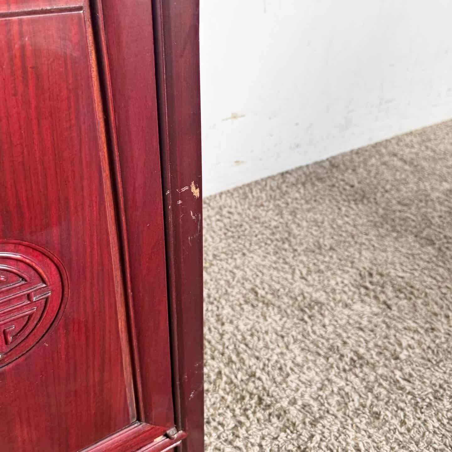 Consola de altar china tallada en palisandro Palo de rosa en venta
