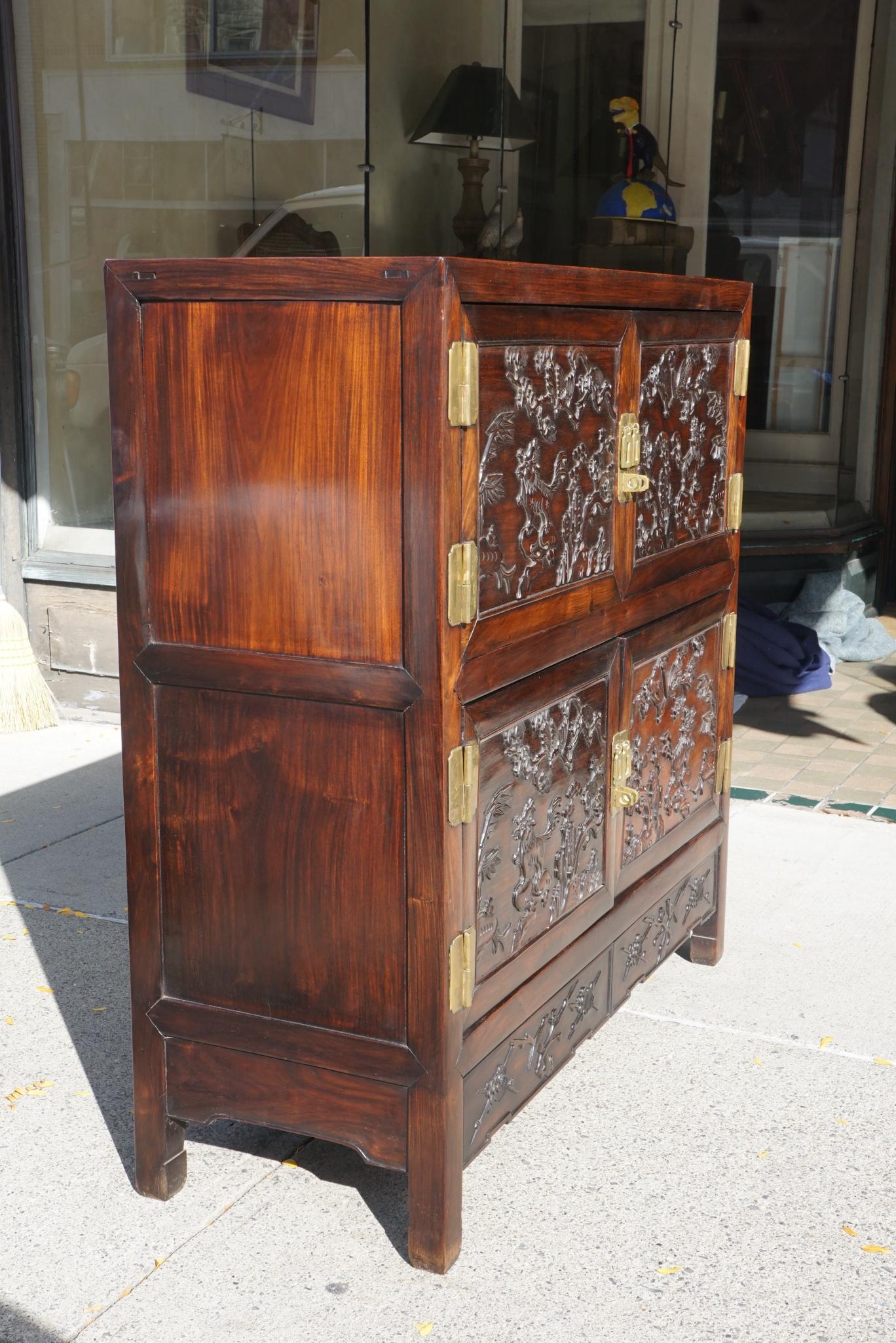 chinese rosewood cabinet