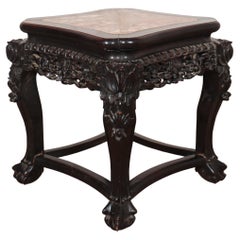 Antique Chinese Carved Side Table