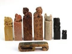 Chinese Carved Soap Stone Figurines