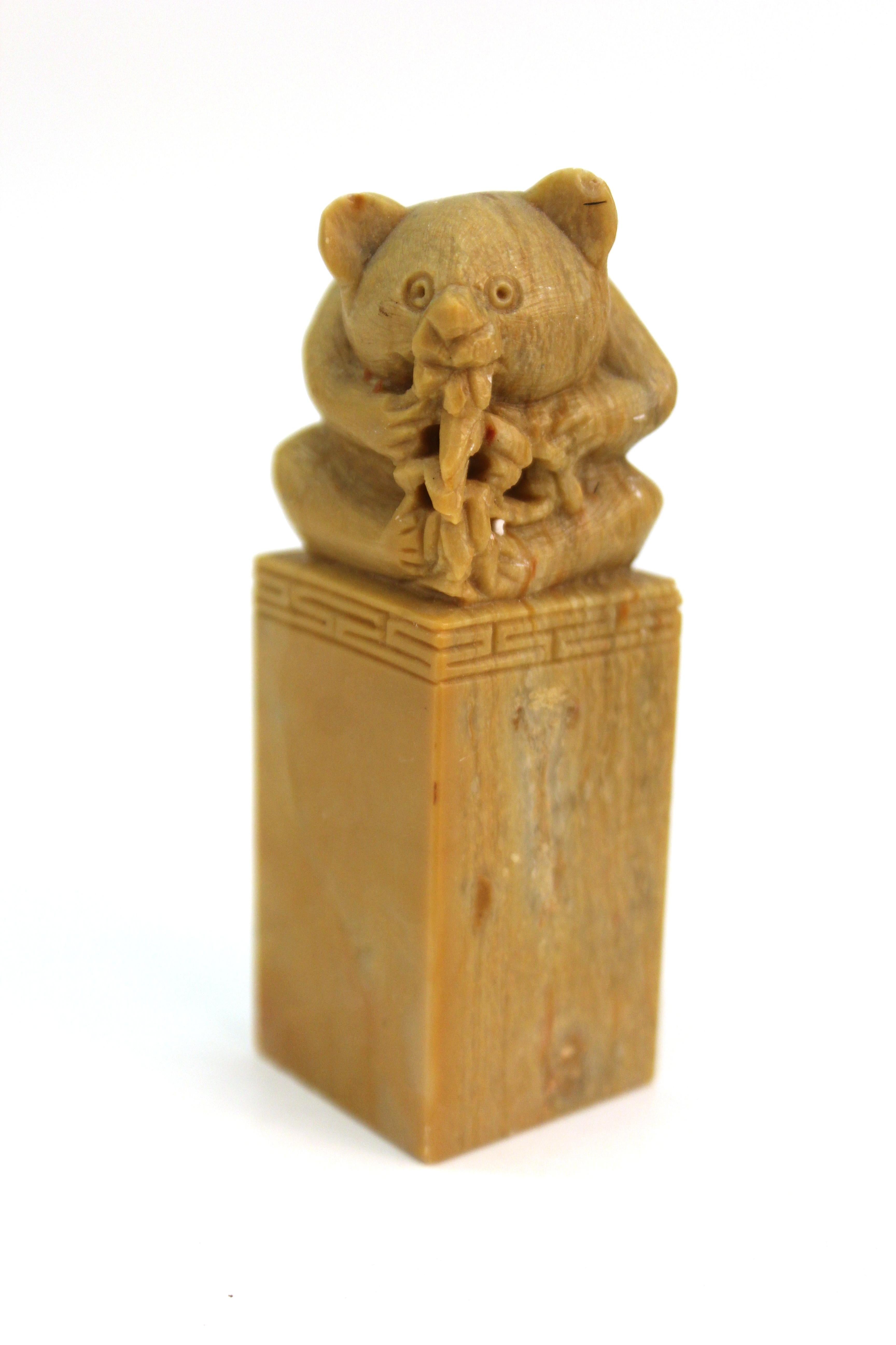 20th Century Chinese Carved Soap Stone Figurines
