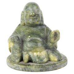 Chinesische geschnitzte Buddha-Skulptur aus Seifenstein 