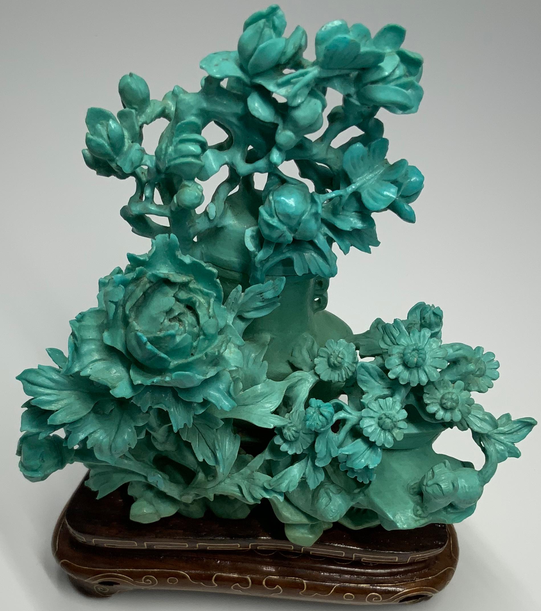 turquoise vase decor