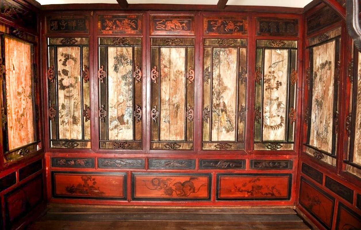 Chinese Carved Wedding Bed, Qing Dynasty, circa 1880 In Good Condition In Portland, OR