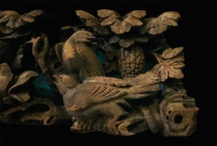 Chinese Carved Wood Furniture Pediment